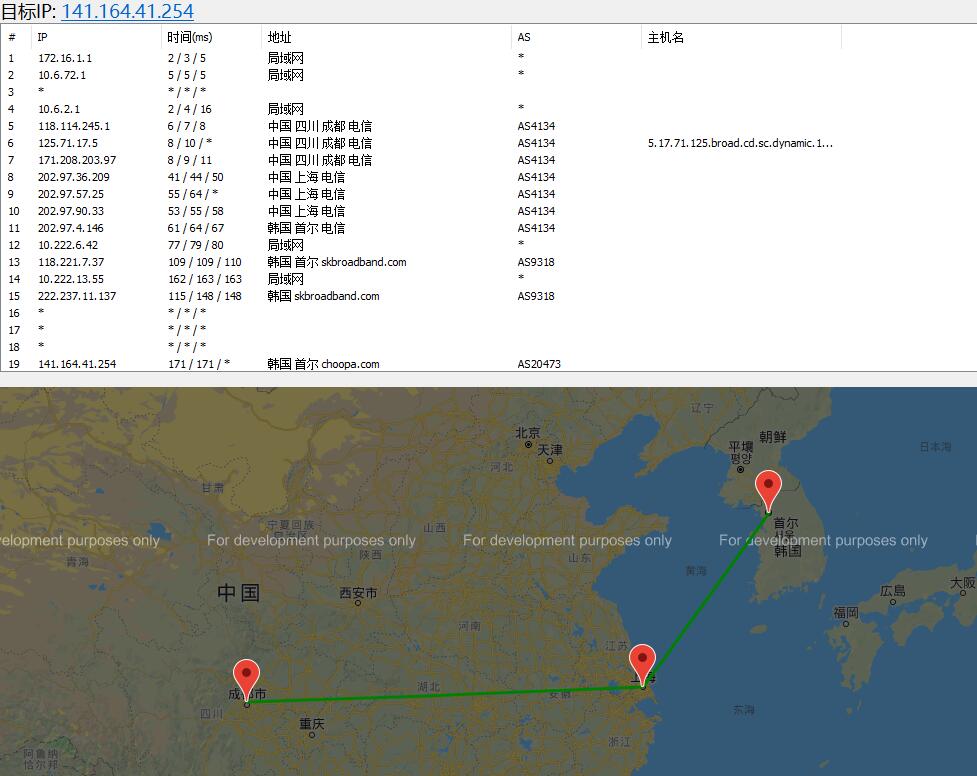 Vultr韩国节点路由线路测试